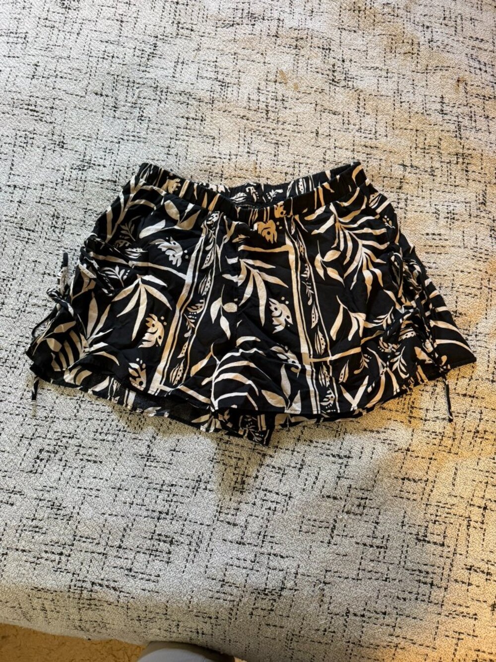 A New Day Black & White Tie Shorts - Sz XS